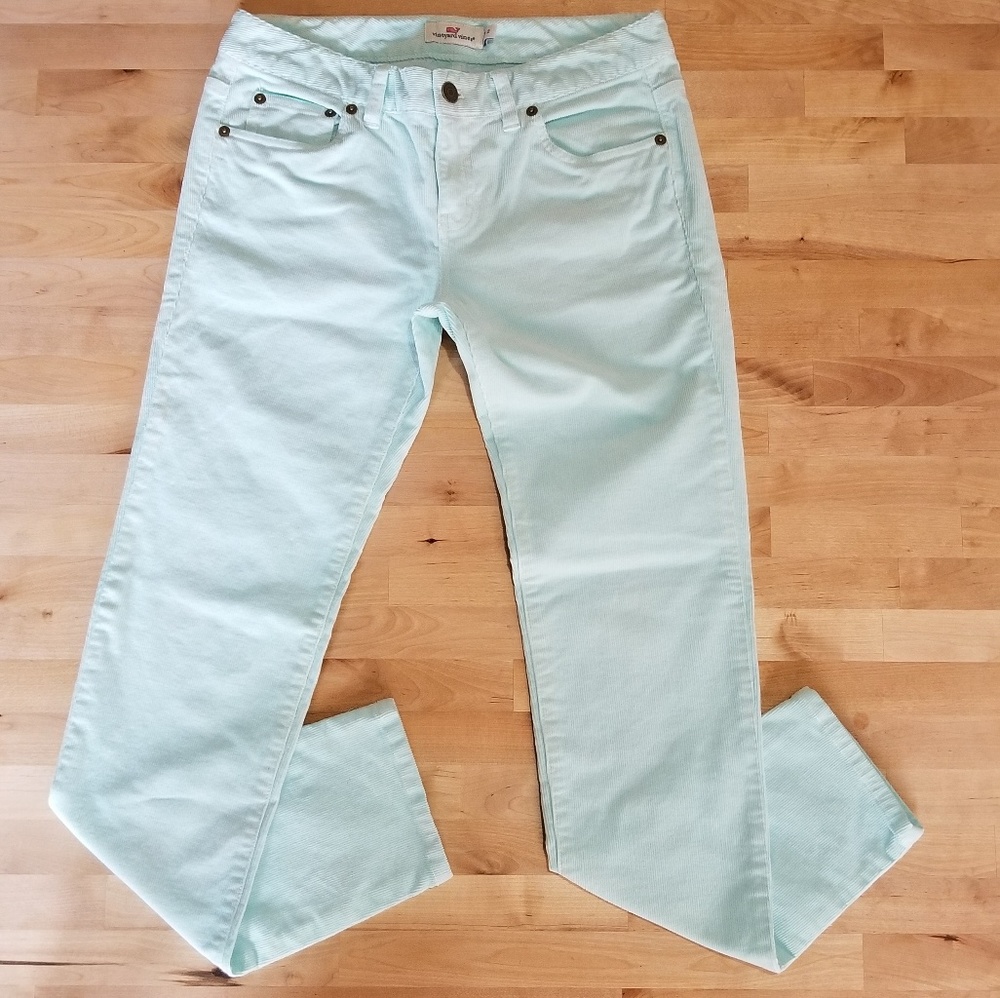 Vineyard Vines Womens 5 Pocket Mint Green Cords